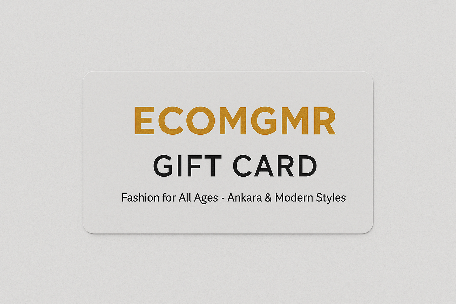 Ecomgmr Gift Certificate