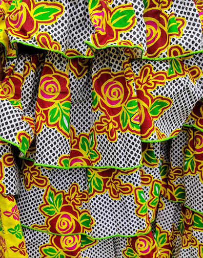 ECOM GMR Little Princess Ankara Layered Ruffle Dress