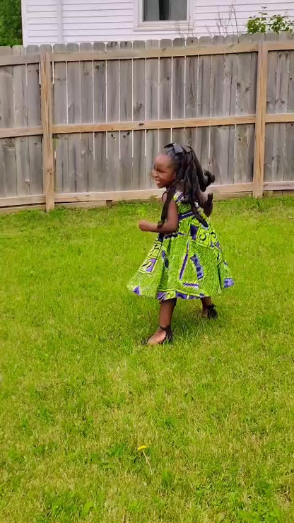 Little Miss Alphabet Ankara Dress