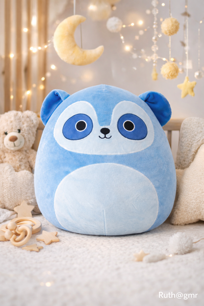 14” Blue Panda Squishmallow – Super Soft Plush Toy
