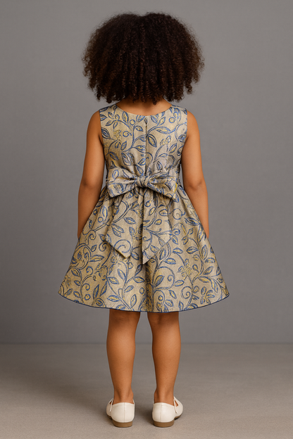 Lilac Bloom Baby Girl Dress – Elegant Sleeveless Party Wear