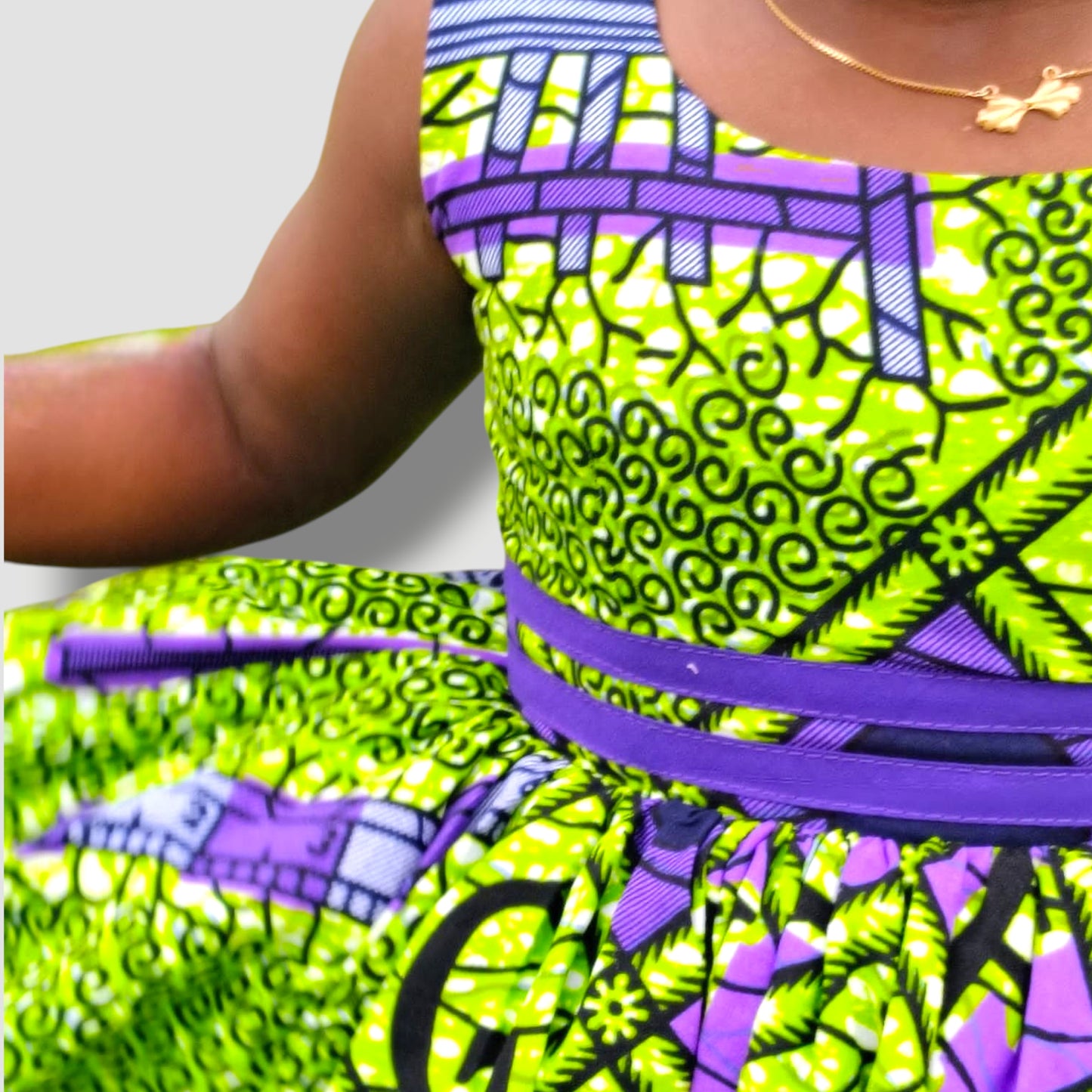 Little Miss Alphabet Ankara Dress