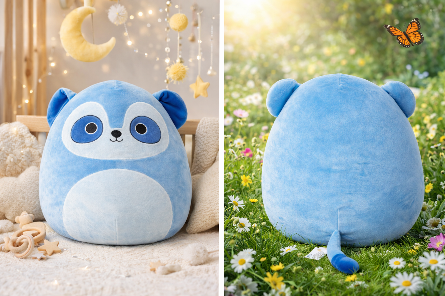 14” Blue Panda Squishmallow – Super Soft Plush Toy