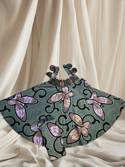 Women’s Ankara Sleeveless Top and Wrapper – African set