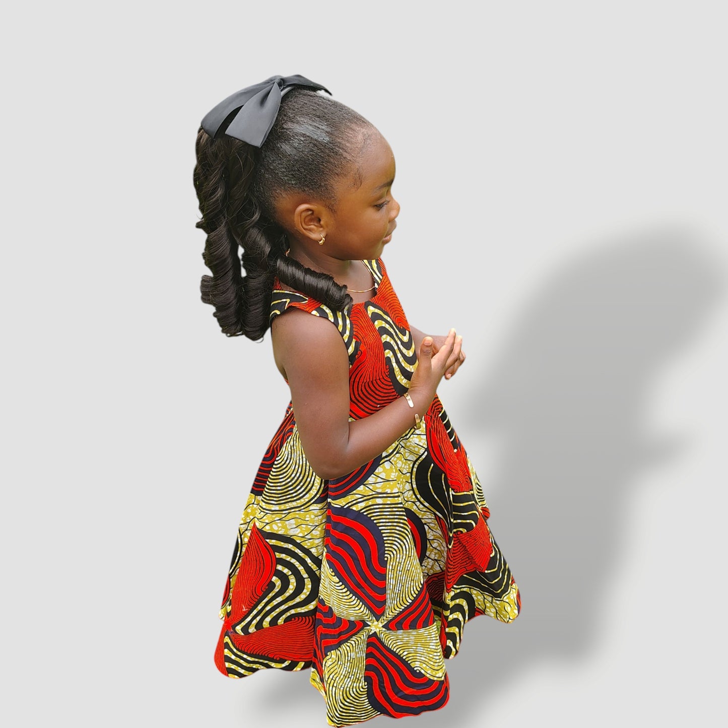 ECOM GMR Little Princess Ankara Twirl Dress