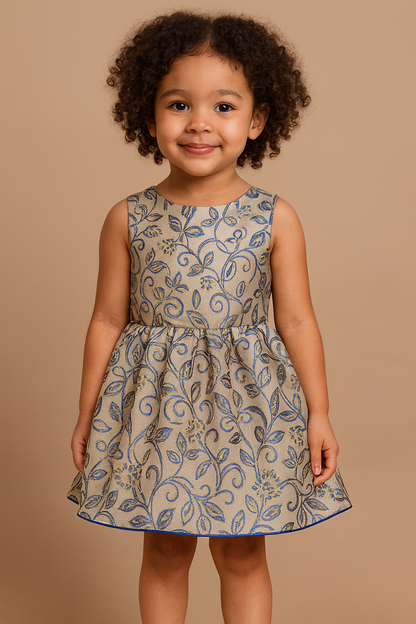 Lilac Bloom Baby Girl Dress – Elegant Sleeveless Party Wear