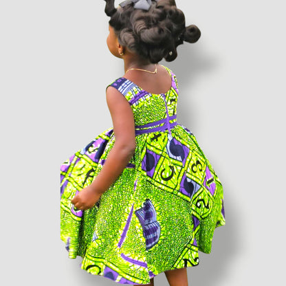 Little Miss Alphabet Ankara Dress