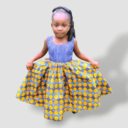 ECOM GMR Little Princess Ankara Twirl Dress