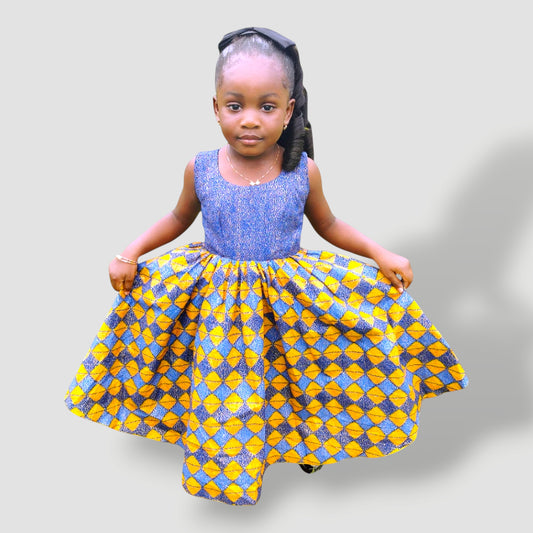 ECOM GMR Little Princess Ankara Twirl Dress