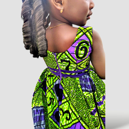 Little Miss Alphabet Ankara Dress